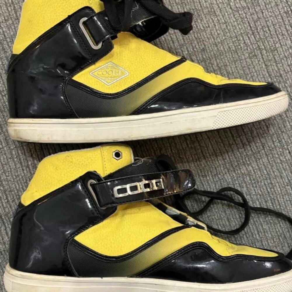 Coogi yellow and black high top